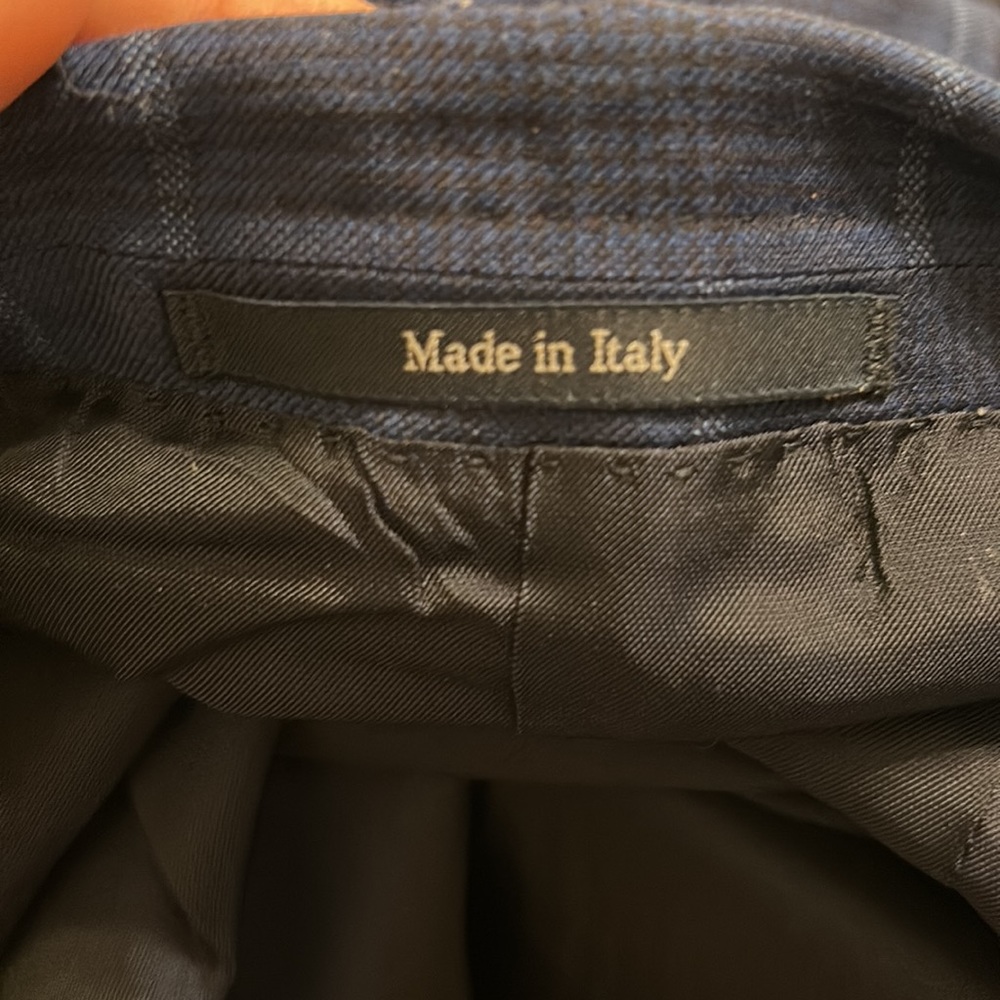 Italian Wool Plaid Formal Jacket
